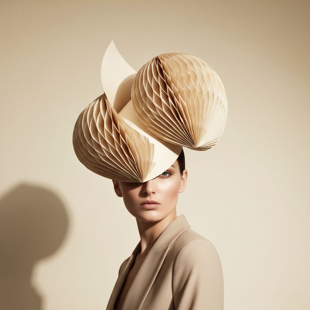 Honeycomb paper hat detail