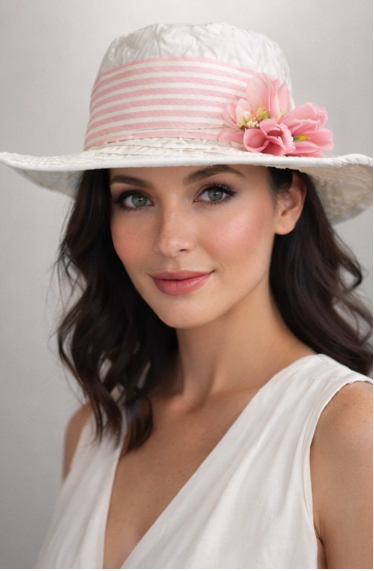 Pink Blossom Garden Hat
